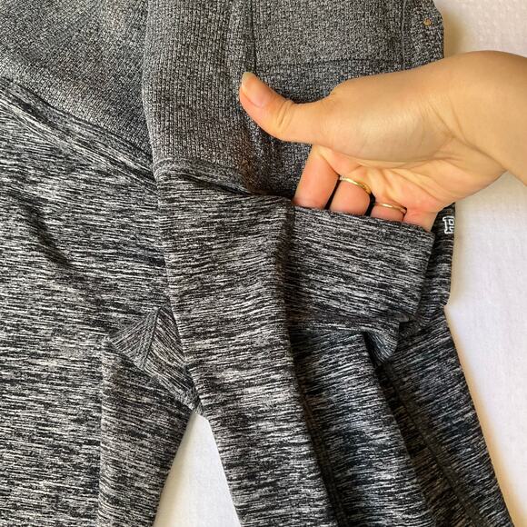 PINK women Leggings size XS Gray Casual Active Workout Yoga Pants Belly Control - Picture 8 of 9